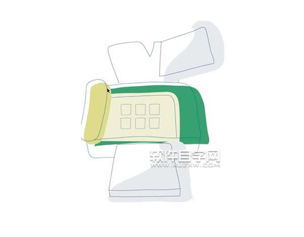 ai怎么畫傳真機(jī)圖案