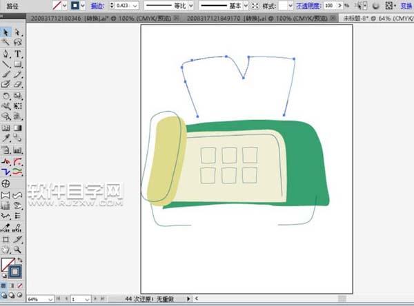 ai怎么畫傳真機(jī)圖案