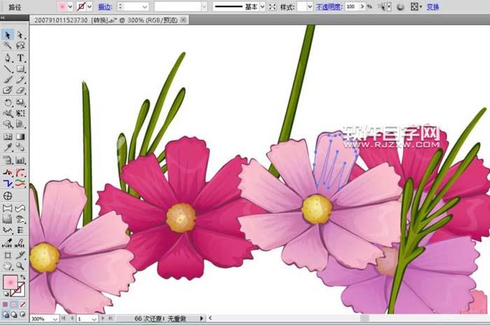 用AI設計波斯菊畫法