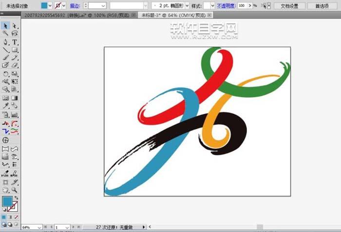 AI怎么設(shè)計(jì)2008年北京奧運(yùn)標(biāo)志