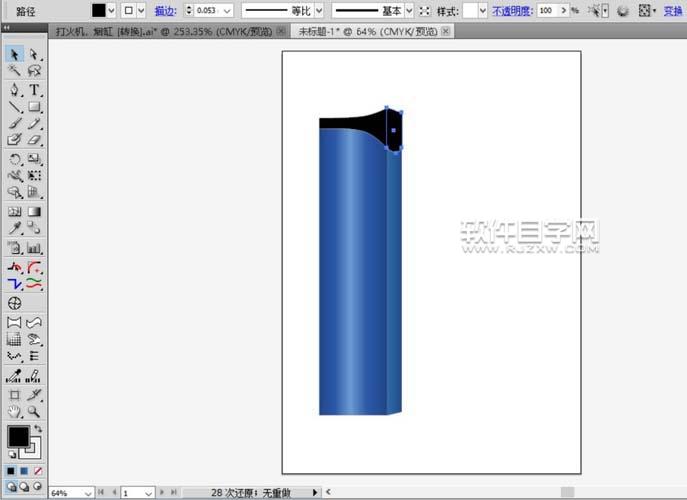 AI怎么繪制ohai打火機效果圖