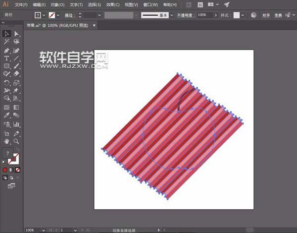 AI蘋果繪制網(wǎng)格風(fēng)