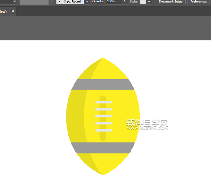ai怎么畫英式橄欖球?