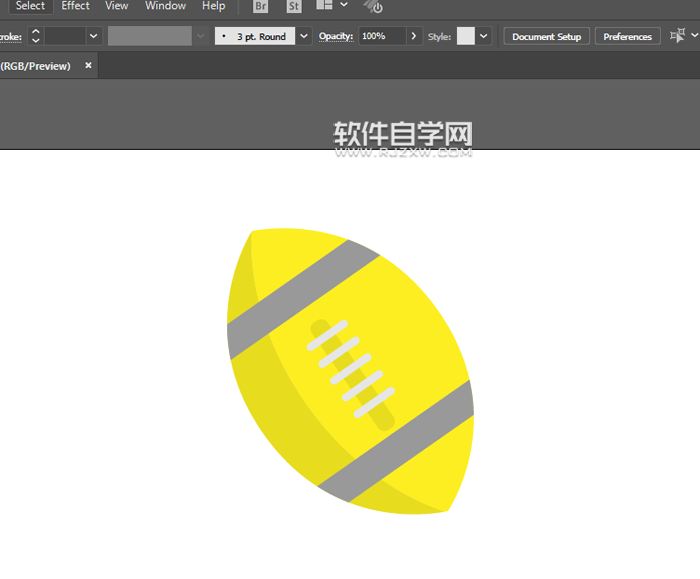 ai怎么畫英式橄欖球?