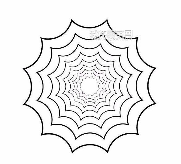 AI怎么繪制蜘蛛網(wǎng)？