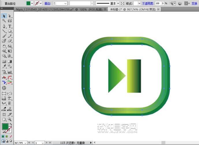 AI怎么繪制各種播放器按鈕