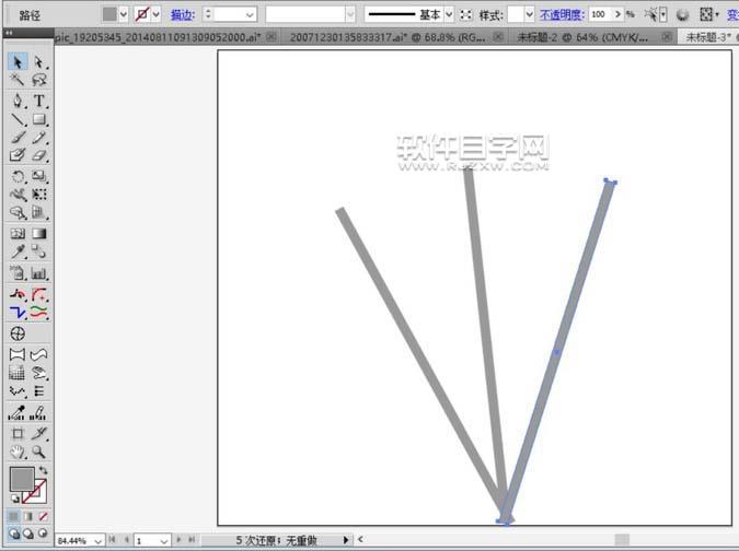 ai怎么繪制心形氣球素材