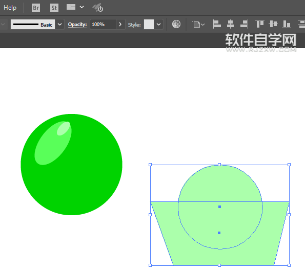 ai怎么繪制青葡萄？