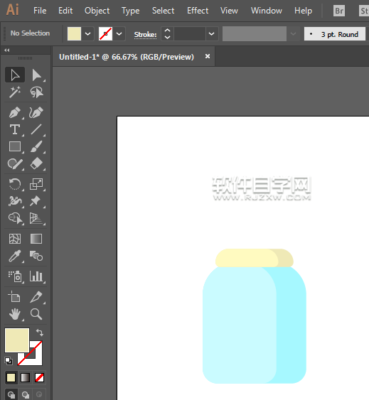 ai怎么畫奶瓶呢?