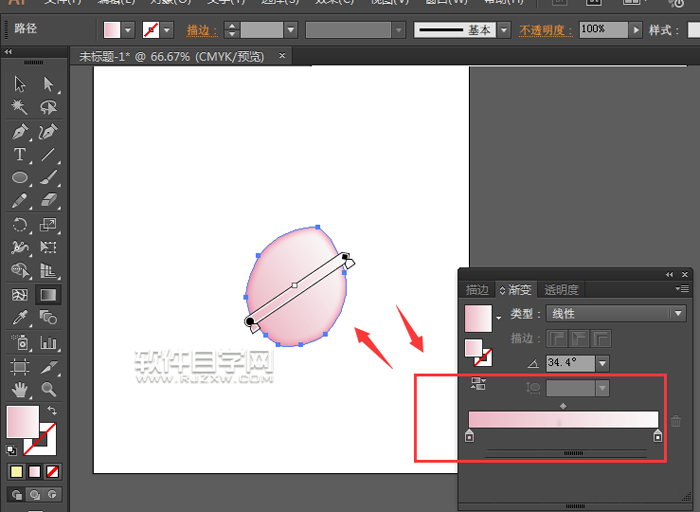 ai格式的粉色花瓣怎么繪制？