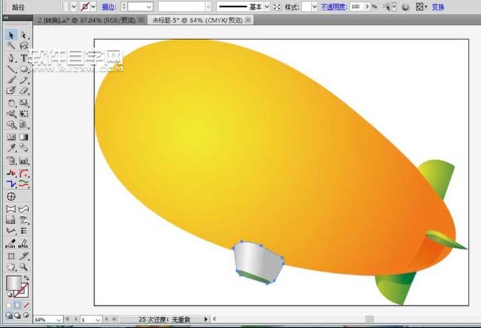 ai飛艇圖標(biāo)怎么繪制？