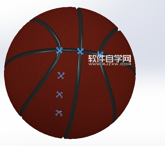 SolidWorks畫藍球的方法