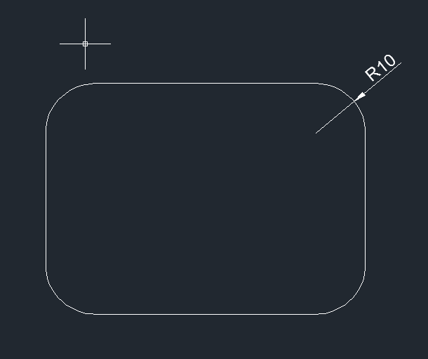 CAD怎么繪制帶圓角的矩形