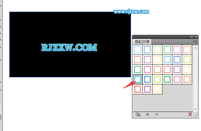 怎么設置AI文字霓虹燈效果