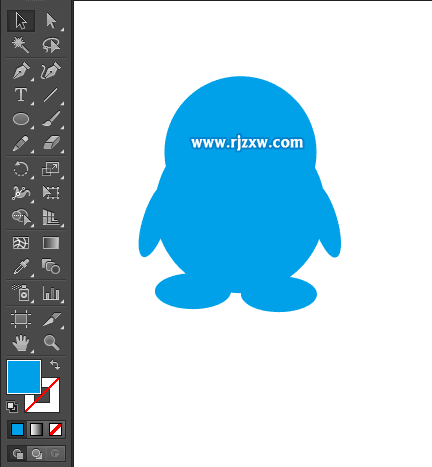 怎么用AI查找路徑來合并企鵝圖標(biāo)