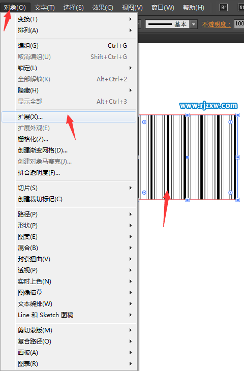 AI擴展填充怎么用來提取對象填充的圖案