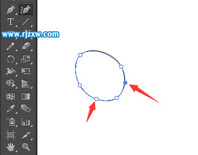 AI曲率怎么刪除與增加錨點