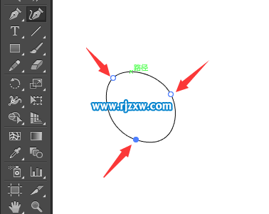 AI曲率怎么刪除與增加錨點