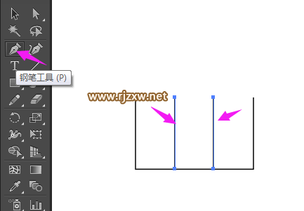illustrator怎么制作購物藍圖標
