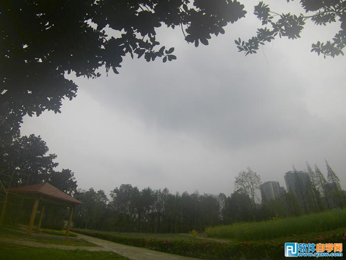 PS把風景照片調成日式油畫效果