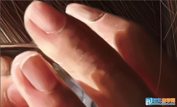 PS繪制靜靜等待的美女教程