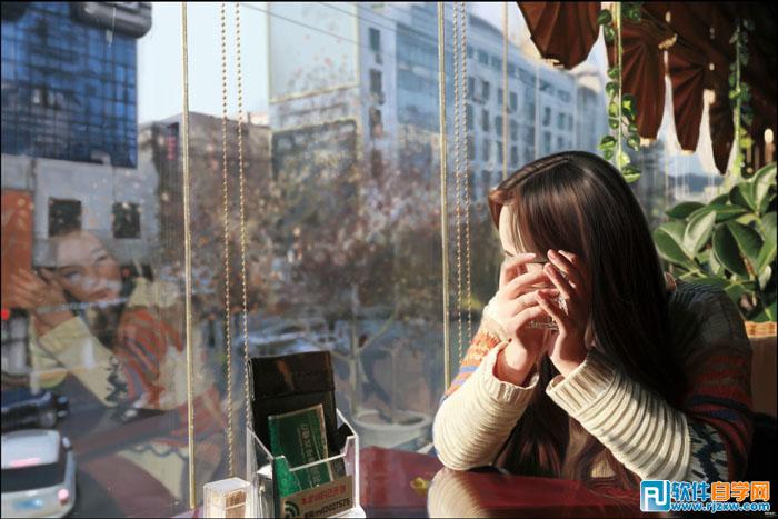 PS繪制靜靜等待的美女教程