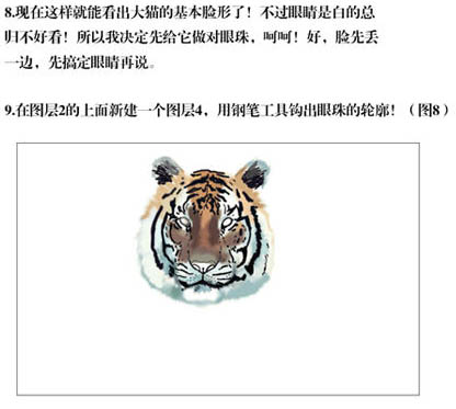 PS手繪老虎圖片