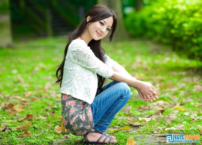 教你用PS給廈大校花調些秋季淡黃色