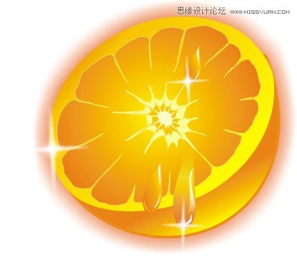 教你用CorelDRAW設計質感的橙子加冰塊