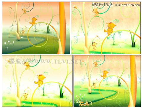 用CorelDraw的彩色鉛筆繪制美麗的卡通圖