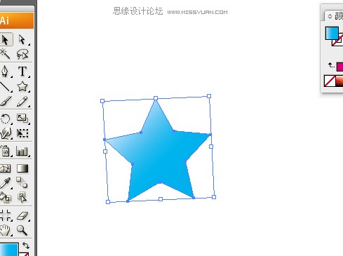 教你怎么用Illustrator制作沖擊的立體五角星