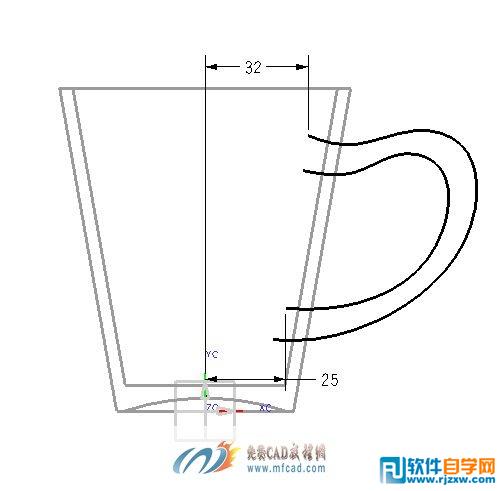 UG繪制陶瓷水杯造型