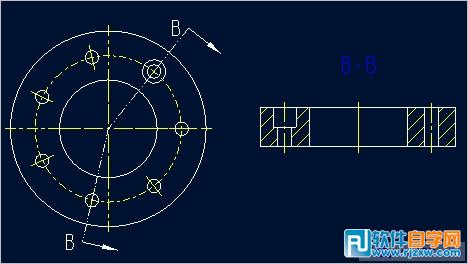 Proe工程圖中創建旋轉破面視圖
