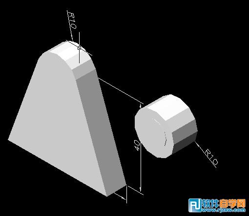 AutoCAD繪制三維機械零件圖