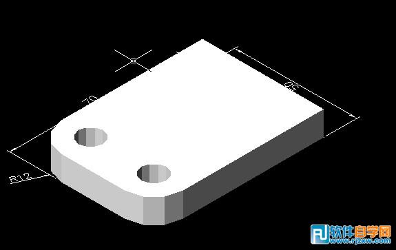 AutoCAD繪制三維機械零件圖