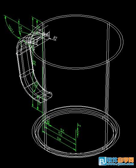 用CAD繪制水杯效果教程
