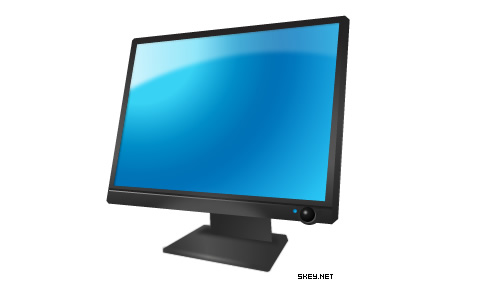 Fireworks制作宏基顯示器效果圖