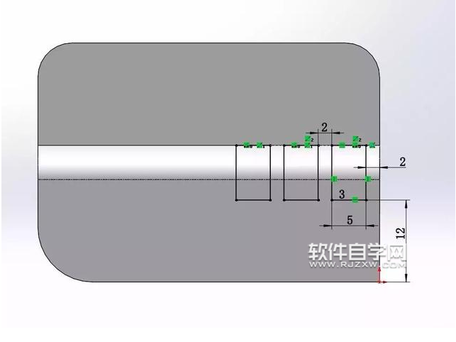 SolidWorks拉伸凸臺切除和圓角建模練習