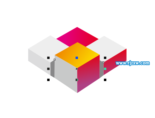 怎么用CDR繪制立體正方形