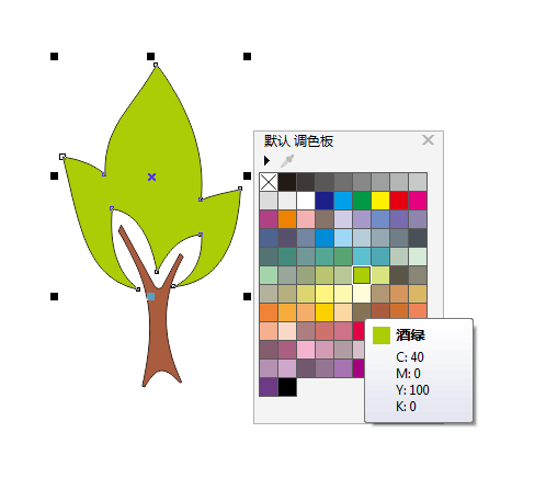 CDRX7設(shè)計(jì)小樹(shù)簡(jiǎn)筆畫(huà)教程