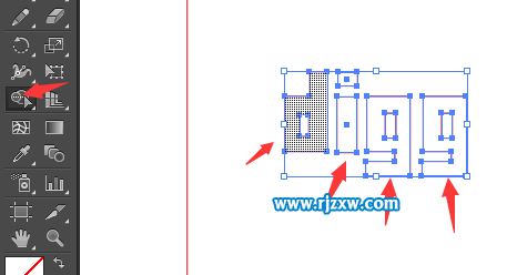 AI矩形工具設計DIGG圖標