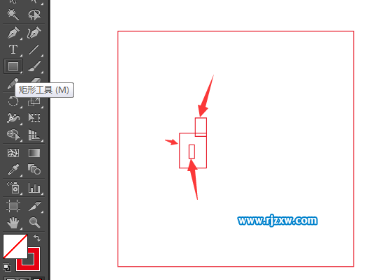 AI矩形工具設計DIGG圖標