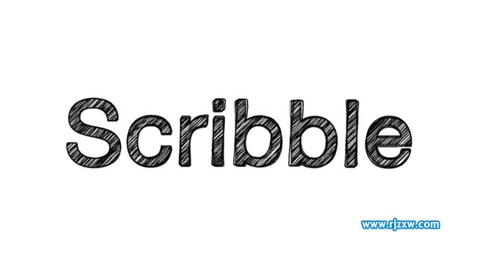 制作手繪涂鴉藝術字教程
