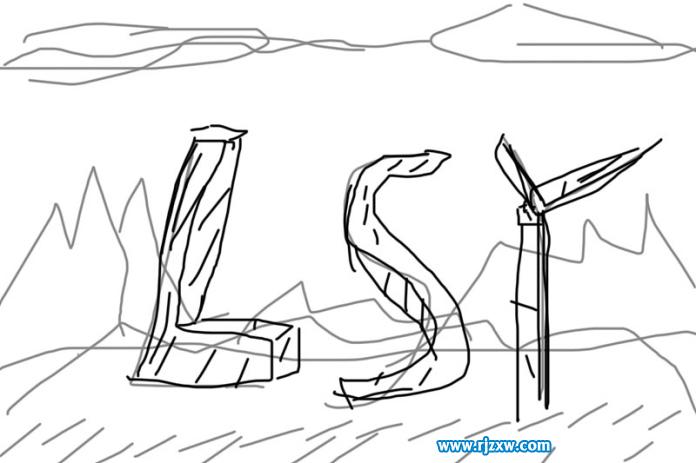 PS制作大氣的巖石立體字