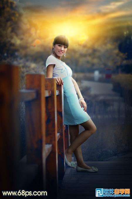 ps如何調(diào)整成秋季背景