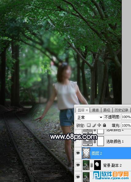 photoshop修改逆光圖片