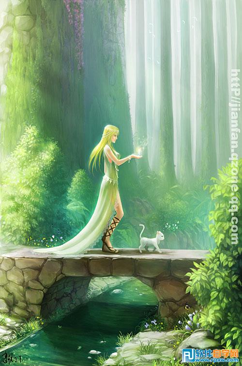 PS手繪 森林魔法師