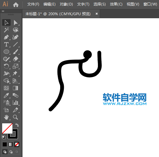 ai制作摔跤標識的方法與步驟