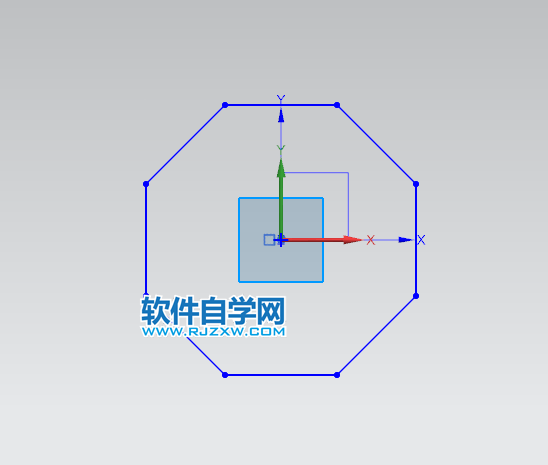 UG草圖中怎么畫內切多邊形