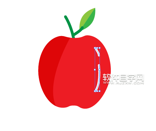 AI怎么繪制紅蘋果圖案